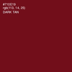 #710E19 - Dark Tan Color Image